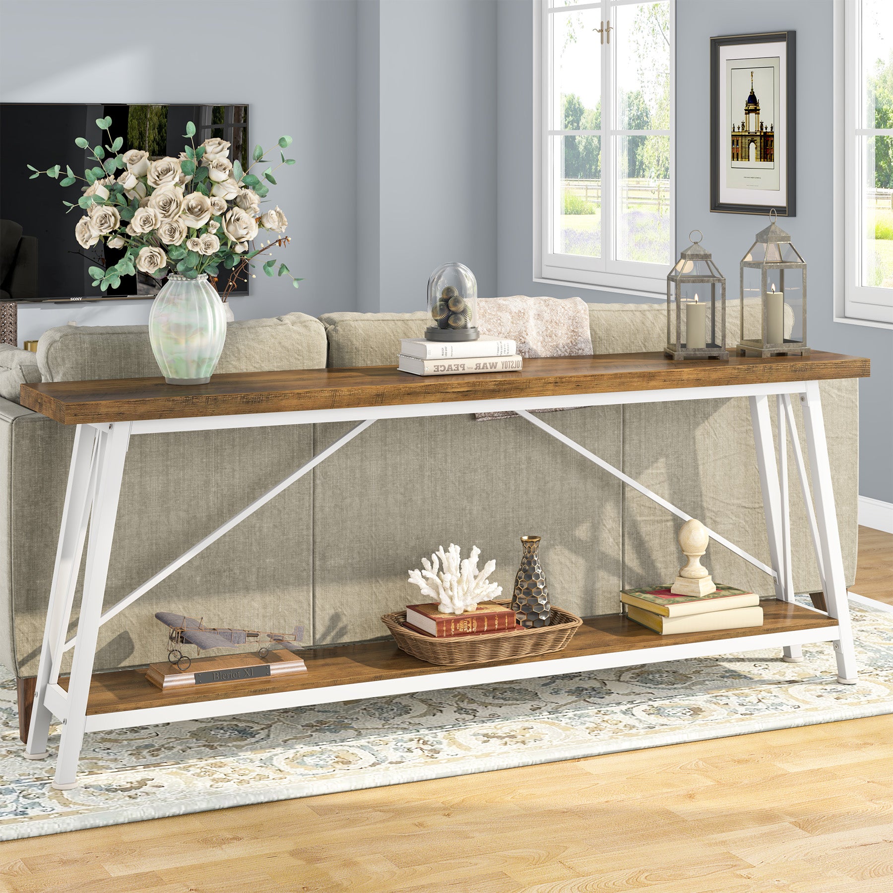 70.9" Console Table Extra Long Sofa Table